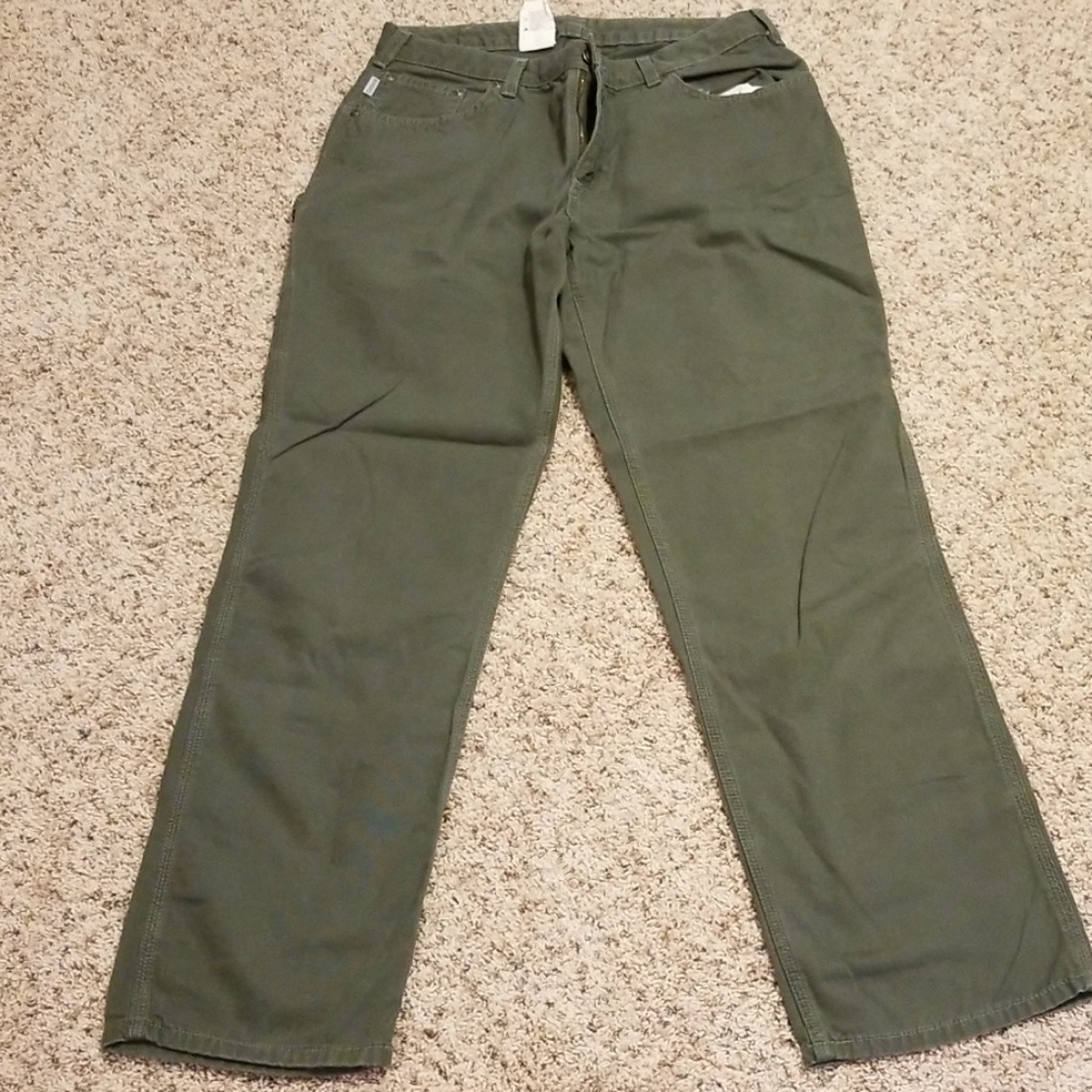 Carhartt relaxed fit canvas carpenter jean 12x32